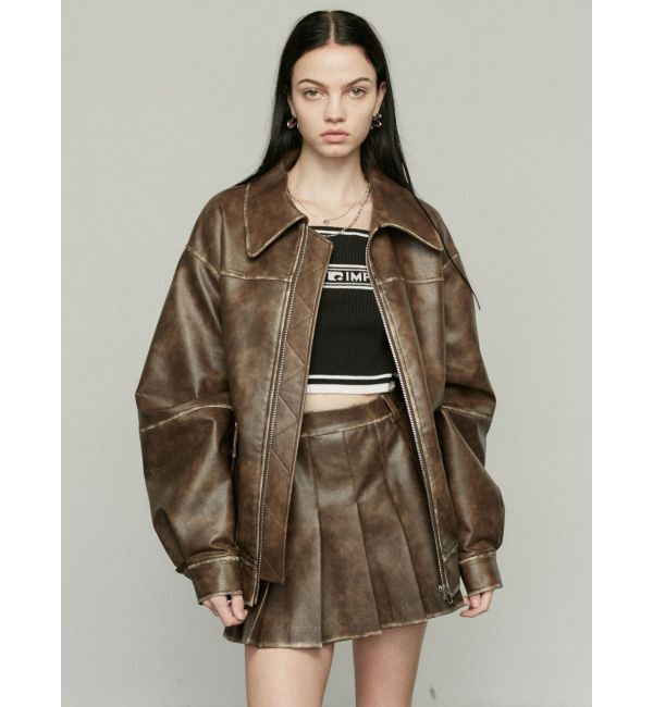 EMODA「ヴィンテージライクプリーツミニスカート」|スカート|