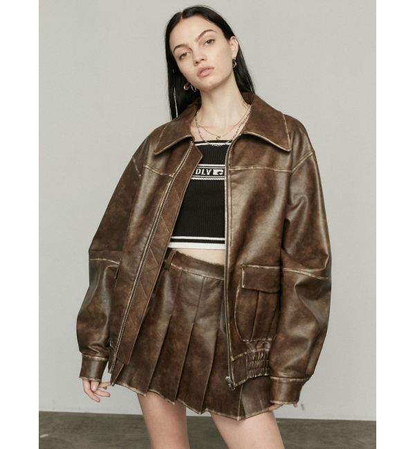 EMODA「ヴィンテージライクプリーツミニスカート」|スカート|