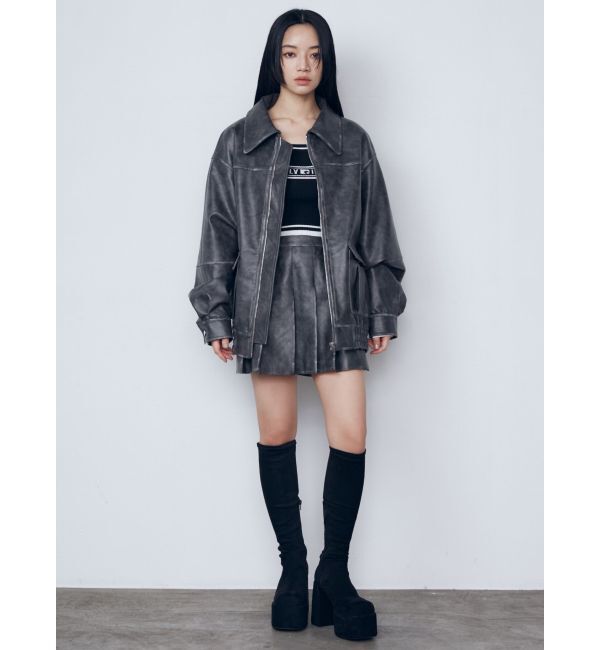 EMODA「ヴィンテージライクプリーツミニスカート」|スカート|