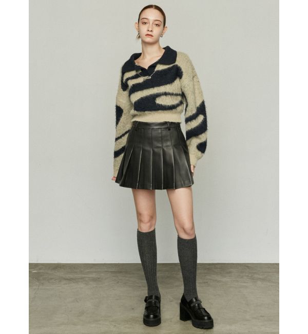 EMODA「ヴィンテージライクプリーツミニスカート」|スカート|