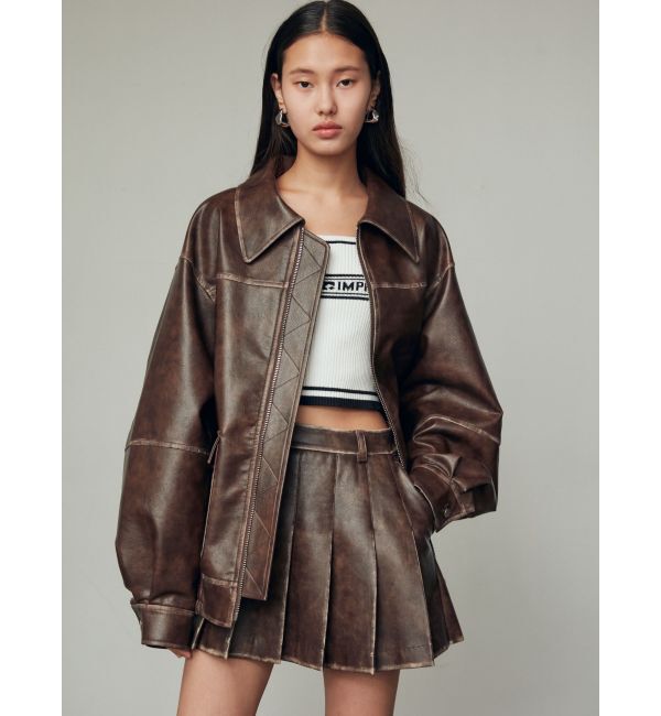 EMODA「ヴィンテージライクプリーツミニスカート」|スカート|