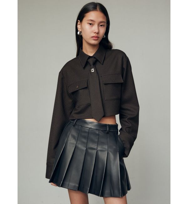 EMODA「ヴィンテージライクプリーツミニスカート」|スカート|