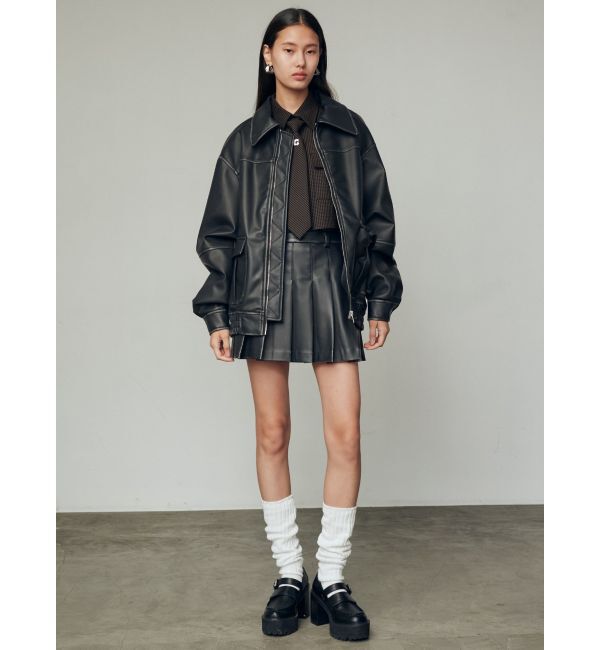 EMODA「ヴィンテージライクプリーツミニスカート」|スカート|