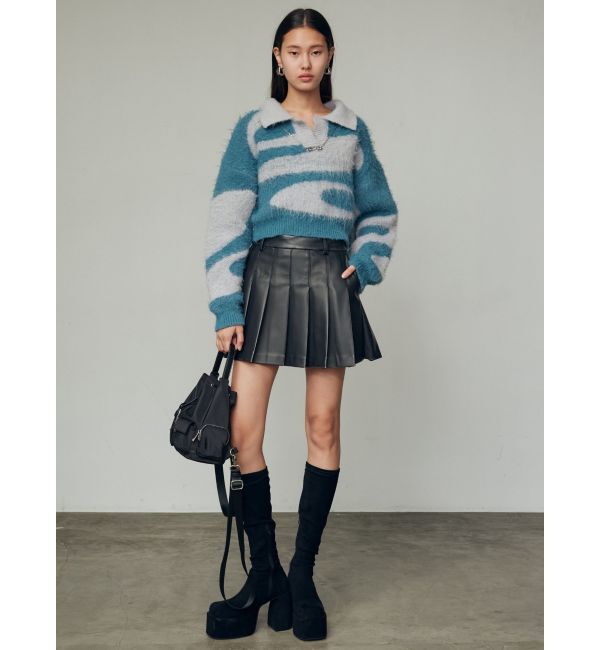 EMODA「ヴィンテージライクプリーツミニスカート」|スカート|