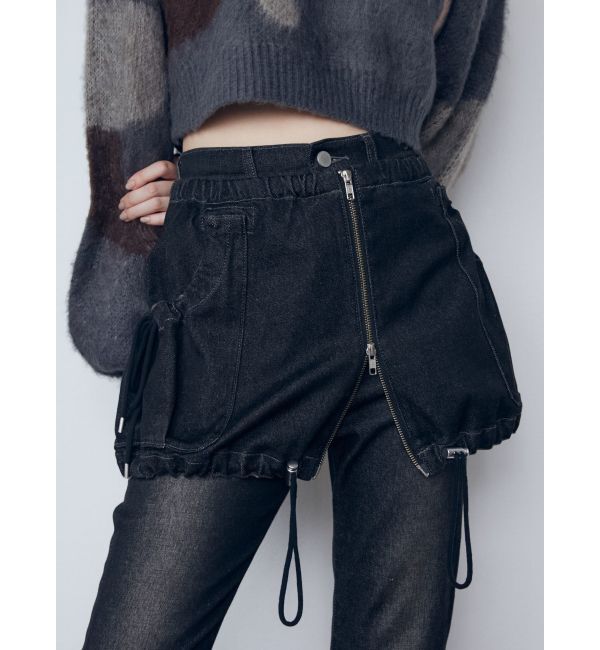 EMODA「レイヤージャストウエストフレアージーンズ」|デニム|