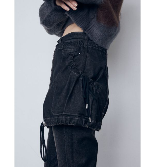 EMODA「レイヤージャストウエストフレアージーンズ」|デニム|