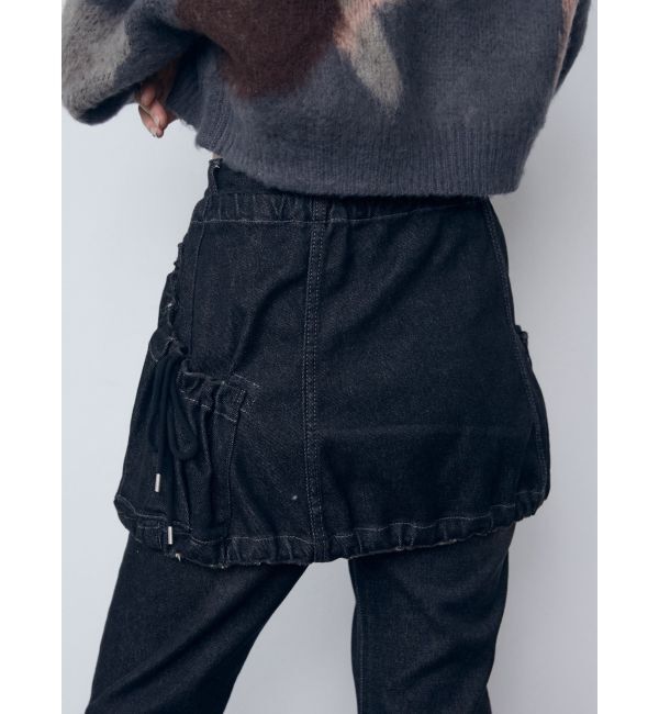 EMODA「レイヤージャストウエストフレアージーンズ」|デニム|