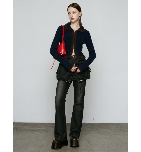 EMODA「レイヤージャストウエストフレアージーンズ」|デニム|