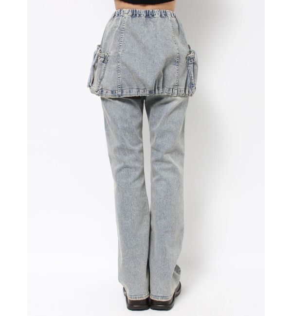 EMODA「レイヤージャストウエストフレアージーンズ」|デニム|