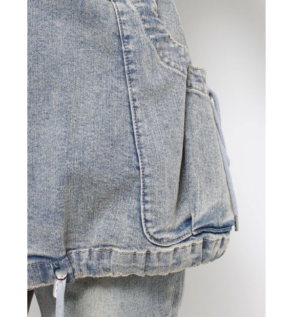 EMODA「レイヤージャストウエストフレアージーンズ」|デニム|