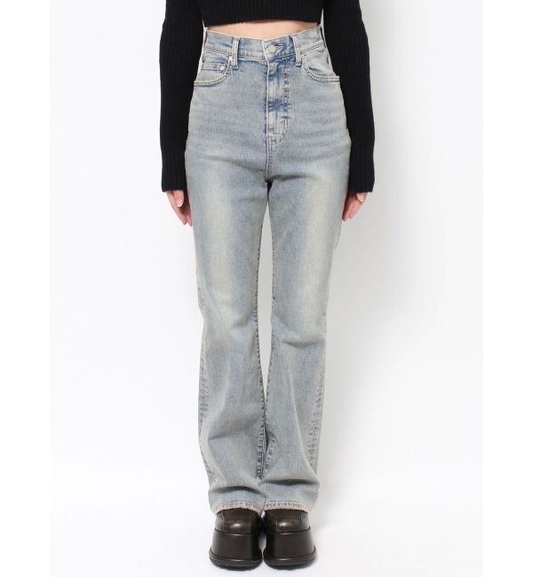 EMODA「レイヤージャストウエストフレアージーンズ」|デニム|