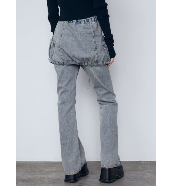 EMODA「レイヤージャストウエストフレアージーンズ」|デニム|