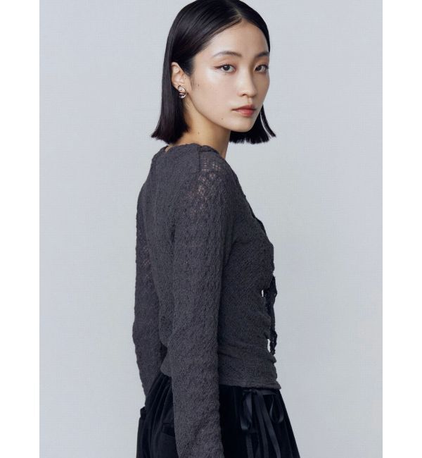 EMODA「フロントボタンタイトップ」|Tシャツ・カットソー|