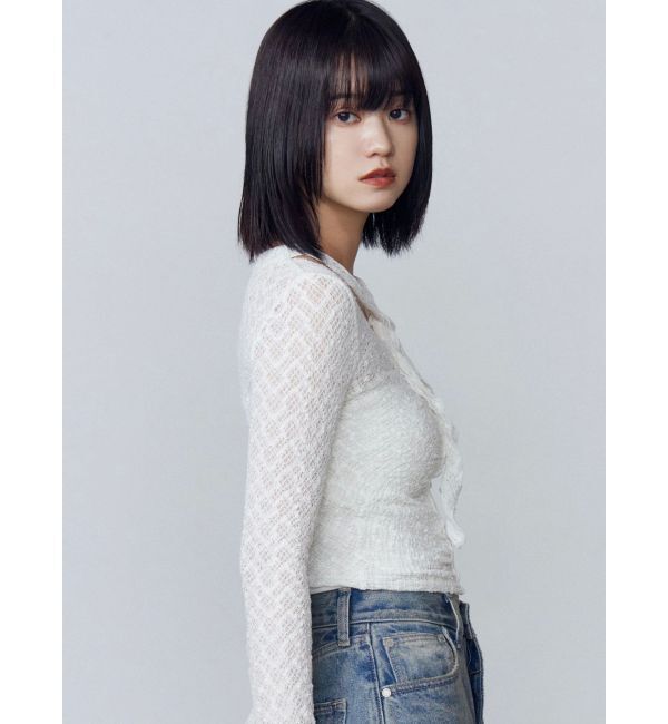 EMODA「フロントボタンタイトップ」|Tシャツ・カットソー|