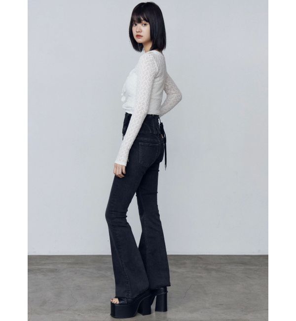 EMODA「フロントボタンタイトップ」|Tシャツ・カットソー|