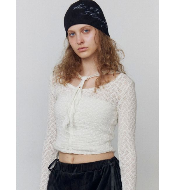 EMODA「フロントボタンタイトップ」|Tシャツ・カットソー|