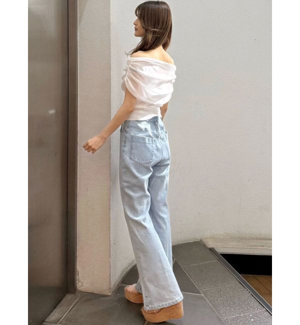 MERCURYDUO「ドレープオフショルコンパクトニット」|ニット・セーター|