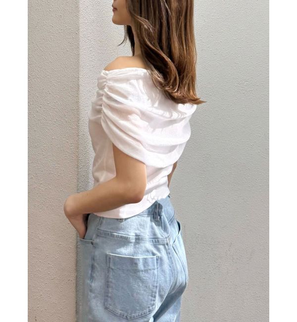 MERCURYDUO「ドレープオフショルコンパクトニット」|ニット・セーター|