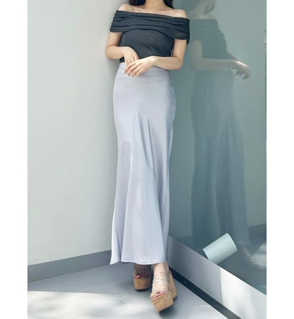 MERCURYDUO「ドレープオフショルコンパクトニット」|ニット・セーター|