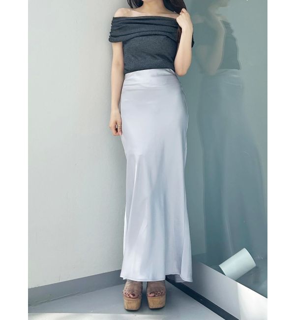 MERCURYDUO「ドレープオフショルコンパクトニット」|ニット・セーター|