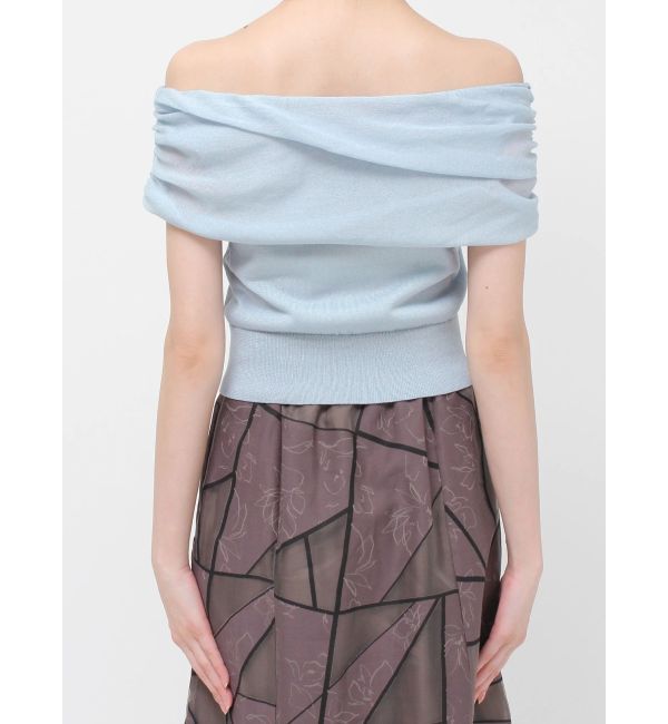 MERCURYDUO「ドレープオフショルコンパクトニット」|ニット・セーター|