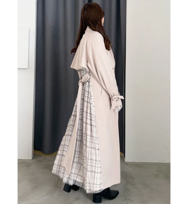 MERCURYDUO「バックチュールトレンチコート」|トレンチコート|
