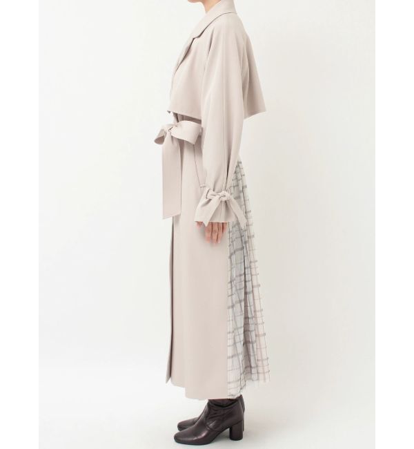 MERCURYDUO「バックチュールトレンチコート」|トレンチコート|