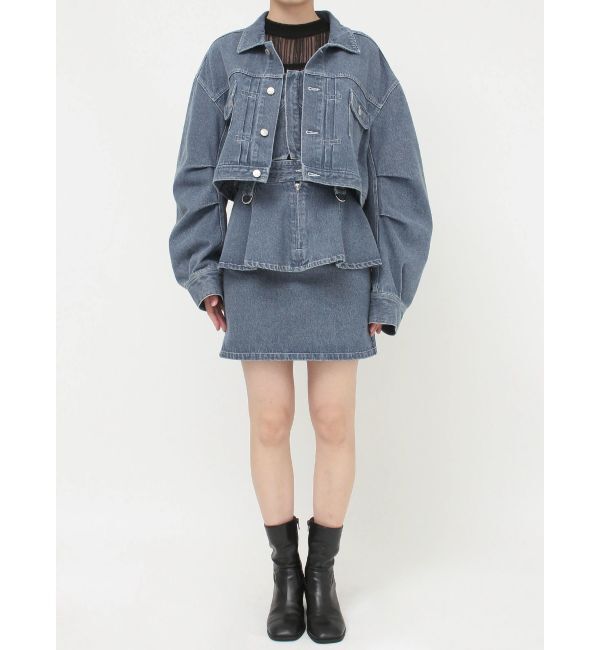 MURUA「フロントオープンデニムロングスカート【セットアップ着用可】」|スカート|