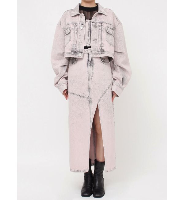 MURUA「フロントオープンデニムロングスカート【セットアップ着用可】」|スカート|