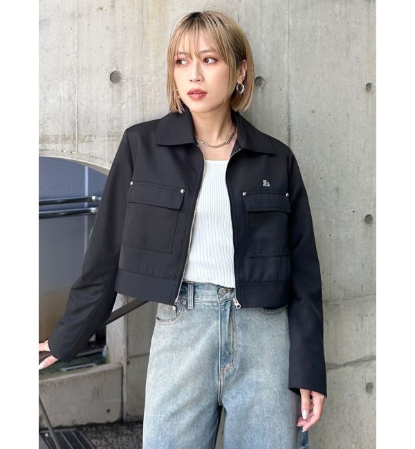 MURUA「ステンカラージップブルゾン【セットアップ着用可】」|ブルゾン・スタジャン|