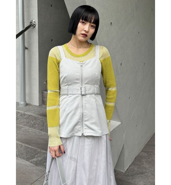 MURUA「チュールジャンパースカート」|ワンピース|