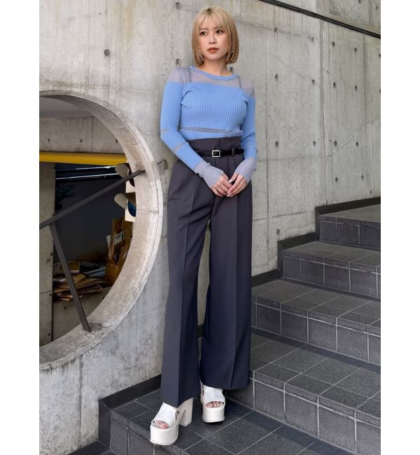 MURUA「プラットフォームカットワークサンダル」|サンダル|