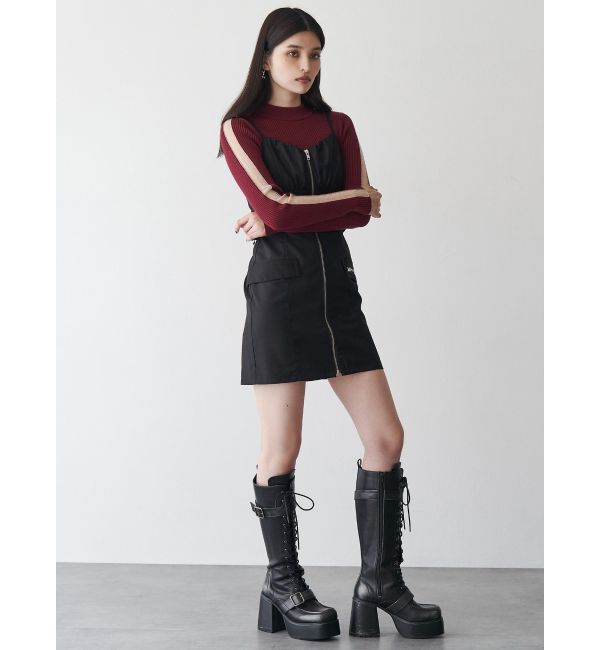 MURUA「フロントZIPミニジャンスカ」|ワンピース|