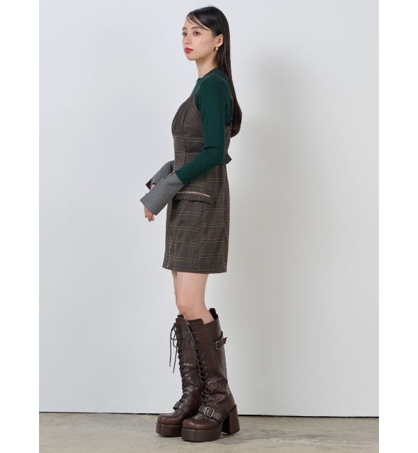 MURUA「フロントZIPミニジャンスカ」|ワンピース|