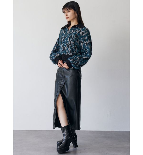 MURUA「2wayスタッズカバーブーツ」|ロングブーツ|