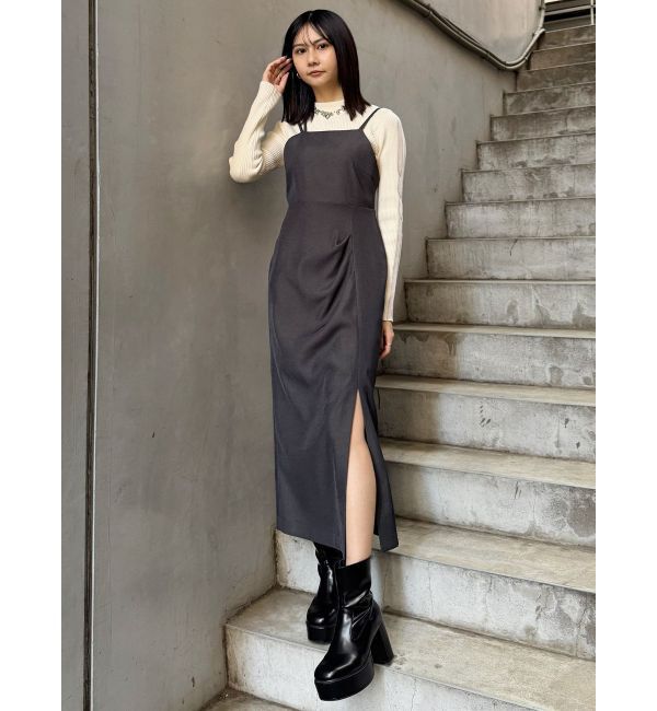 MURUA「2wayスタッズカバーブーツ」|ロングブーツ|