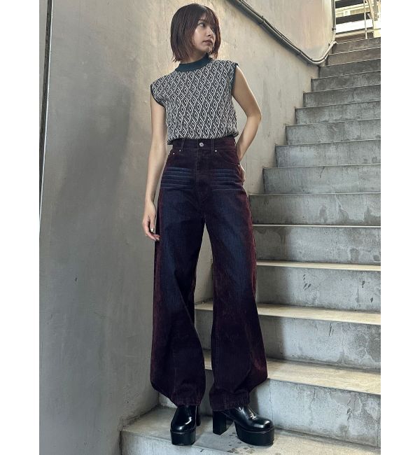 MURUA「2wayスタッズカバーブーツ」|ロングブーツ|