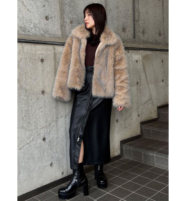 MURUA「2wayスタッズカバーブーツ」|ロングブーツ|