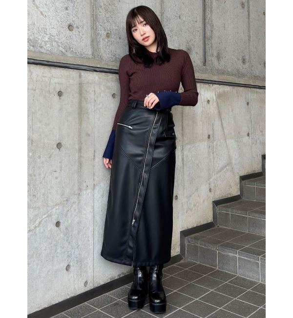 MURUA「2wayスタッズカバーブーツ」|ロングブーツ|