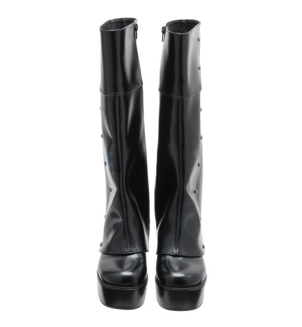 MURUA「2wayスタッズカバーブーツ」|ロングブーツ|