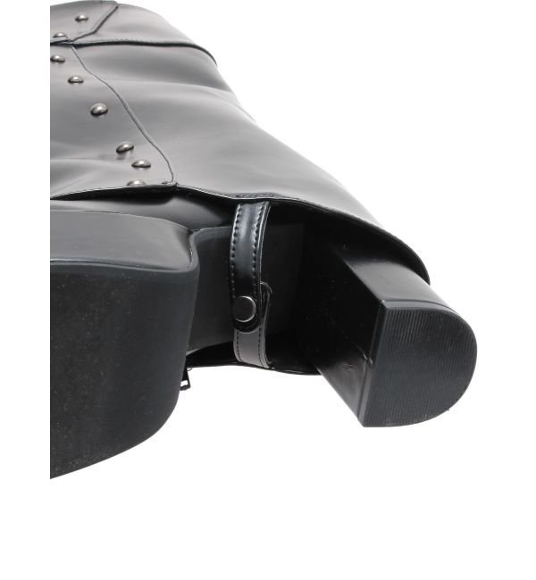 MURUA「2wayスタッズカバーブーツ」|ロングブーツ|