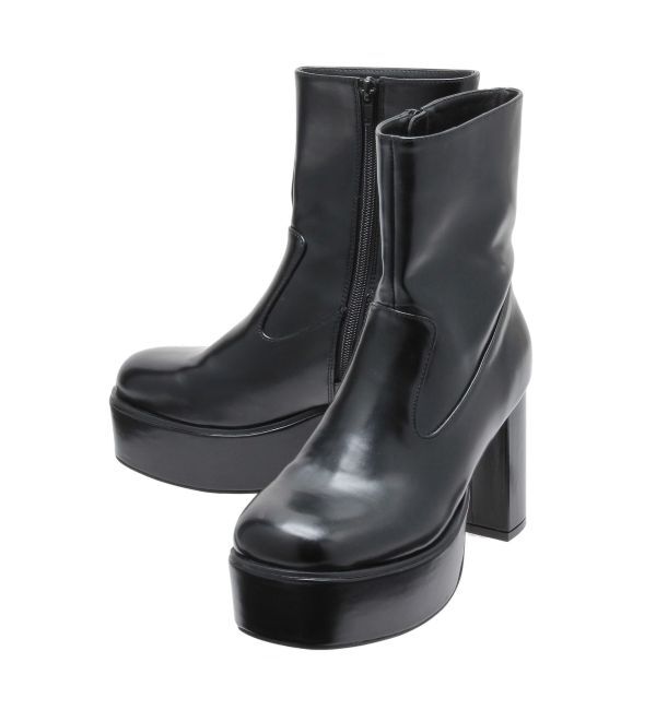 MURUA「2wayスタッズカバーブーツ」|ロングブーツ|