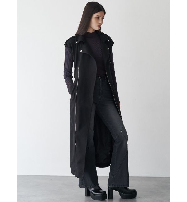 MURUA「2wayスタッズカバーブーツ」|ロングブーツ|