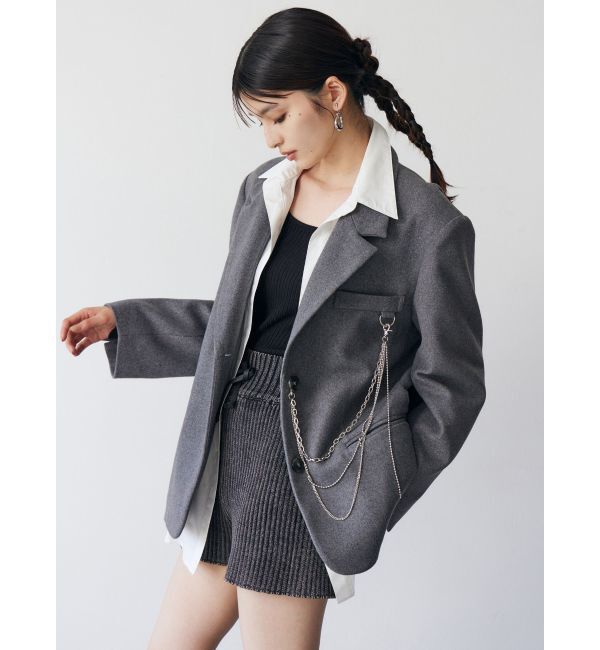 MURUA「カラーアタッチメントジャケット」|テーラードジャケット|