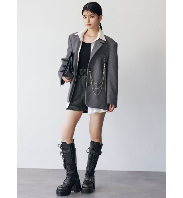 MURUA「カラーアタッチメントジャケット」|テーラードジャケット|