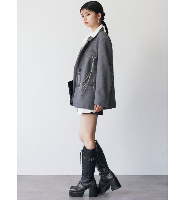 MURUA「カラーアタッチメントジャケット」|テーラードジャケット|