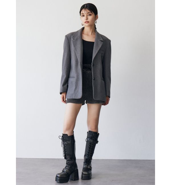 MURUA「カラーアタッチメントジャケット」|テーラードジャケット|