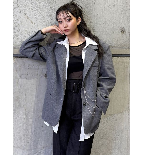 MURUA「カラーアタッチメントジャケット」|テーラードジャケット|