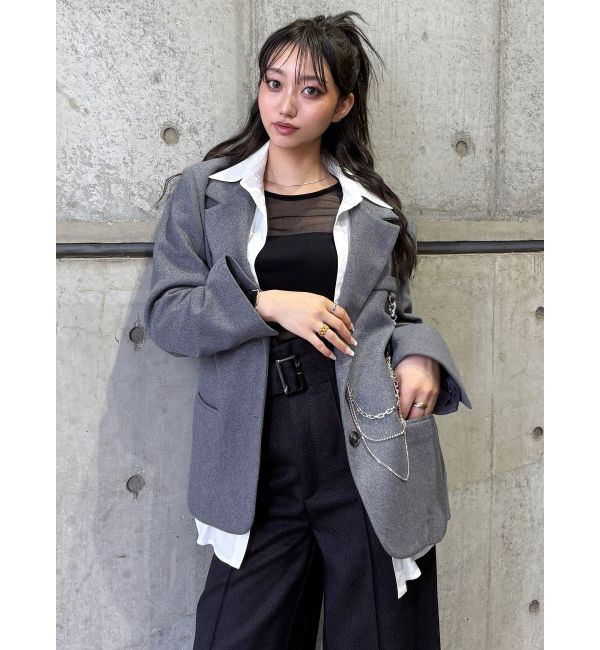 MURUA「カラーアタッチメントジャケット」|テーラードジャケット|
