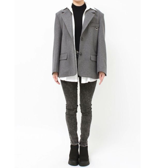 MURUA「カラーアタッチメントジャケット」|テーラードジャケット|